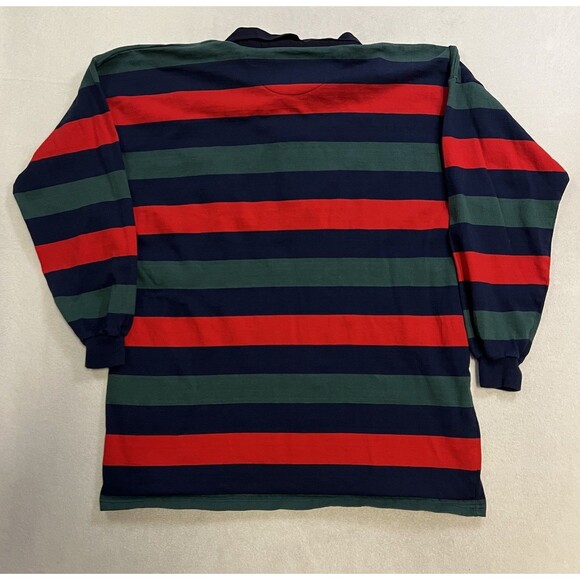 VTG University Of Oxford School Issued Crest Long Sleeve Rugby Polo Shirt 2XL - Picture 2 of 9